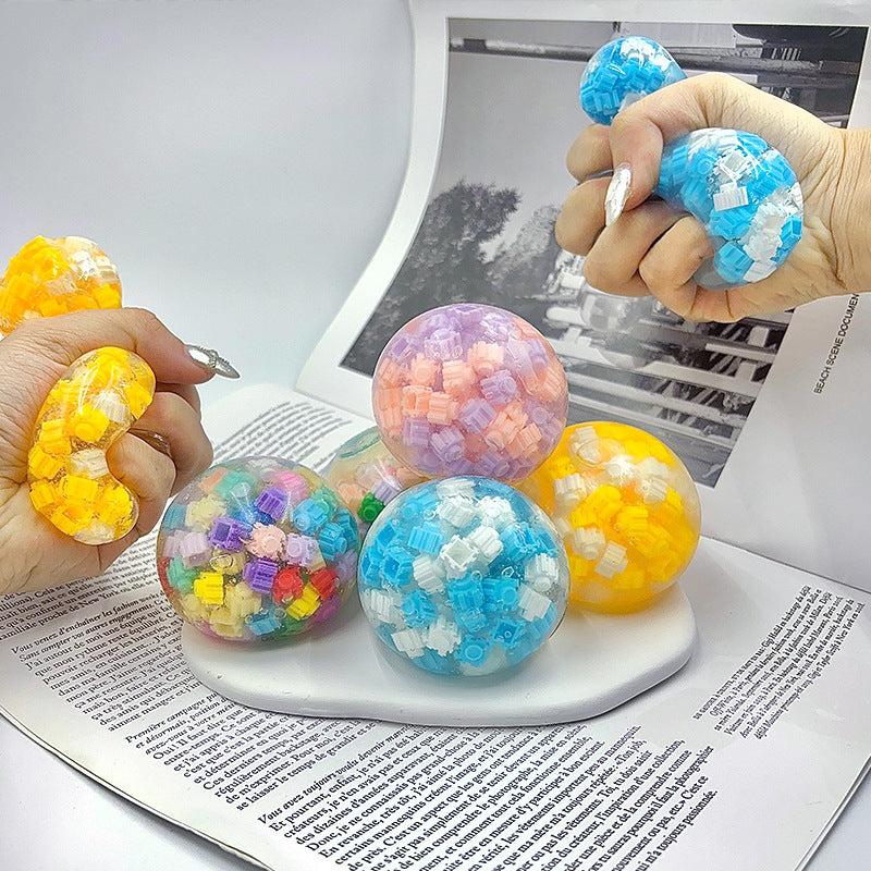 Building block decompression ball