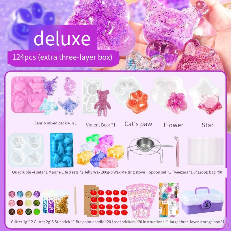 Jelly wax children's handmade DIY material package, homemade decompression toy