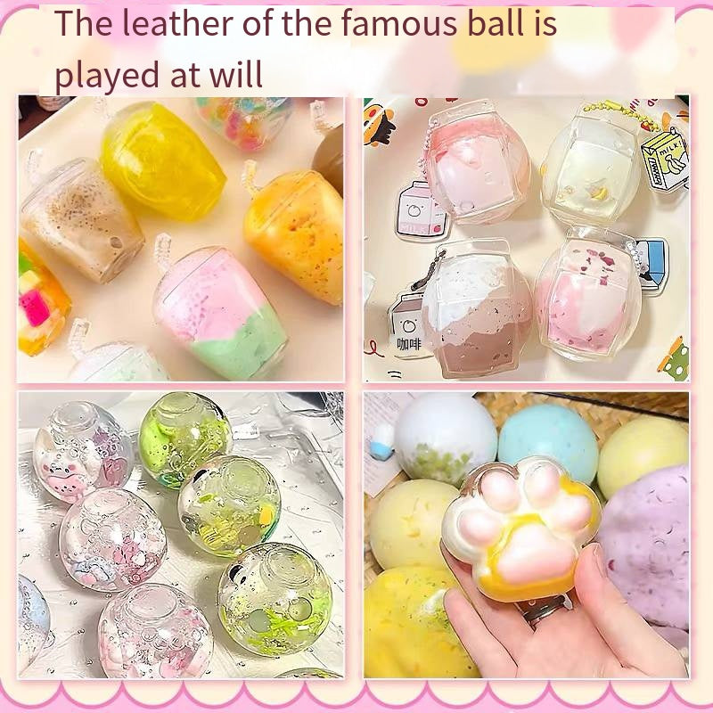 DIY Handmade Ball Slime Handmade Ball Leather Noisy Material Pack