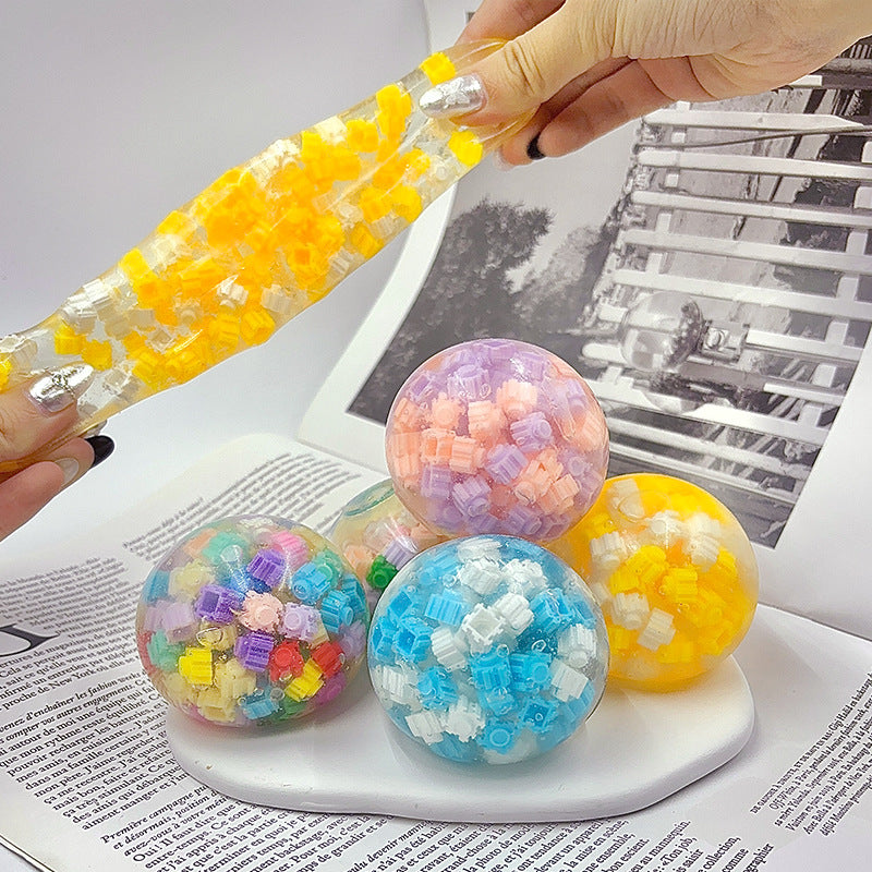 Building block decompression ball